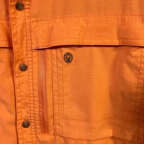 Coleman Orange Casual Button Down Shirt - Picture 2 of 11